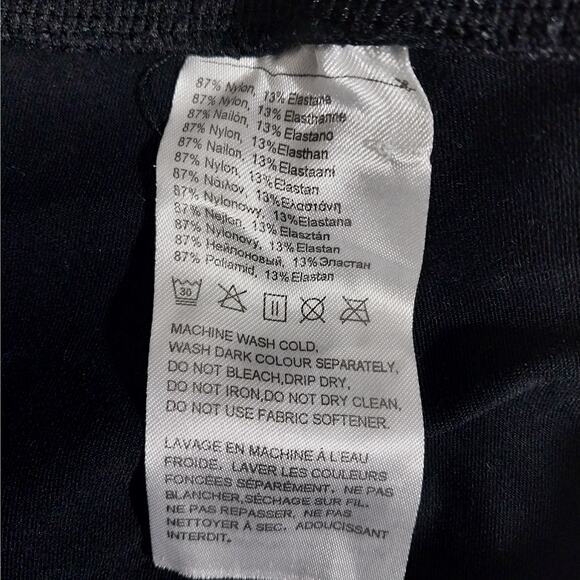 NWOT! YOGIPACE! LUXE BLACK ULTRA STRETCH BELL BOTTOM YOGA PANTS, LEGGINGS! SZ 2X - Picture 9 of 10